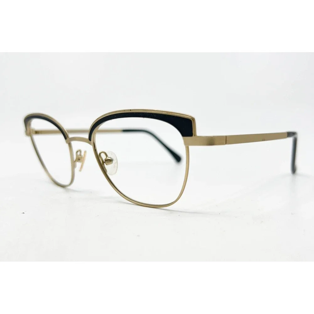 Dutz Eyewear DZ700 Frames Womens Gold Black Cat Eye 48-20-140